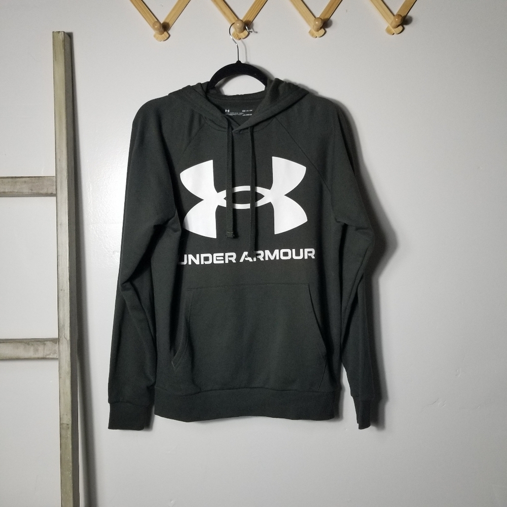 NWT UNDER ARMOUR MEN'S GREEN AND WHITE HOODIE SIZE SMALL